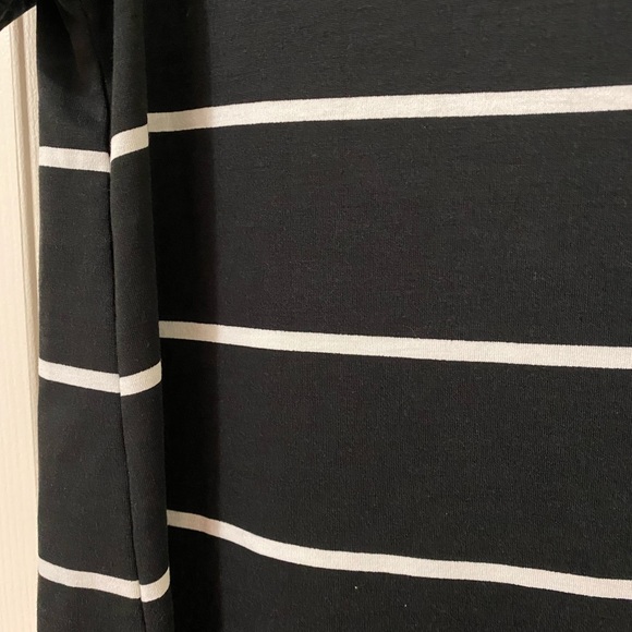 Lularoe Christy T - Black / White Stripe - Medium - Picture 2 of 6